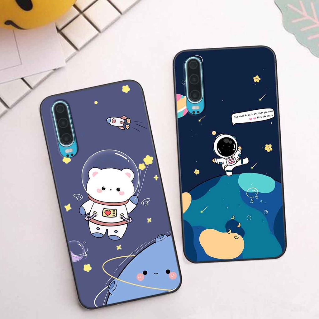 Ốp Huawei P30 / P30 Pro in hình vũ trụ, phi hành gia bầu trời cute dễ thương