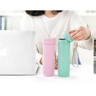 Binh đựng nước lúa mạch 400ml có dây cầm