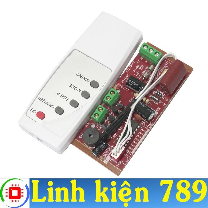 Bộ chế quạt điều khiển từ xa 220V