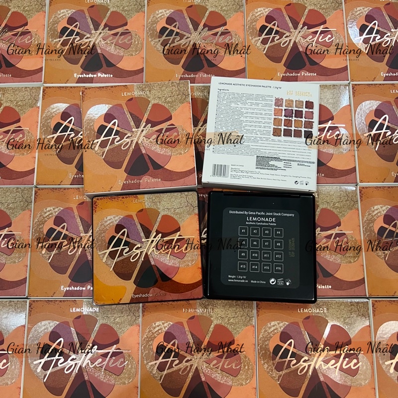 Bảng phấn mắt 16 ô Lemonade Aesthetic Eyeshadow Palette 20.8g