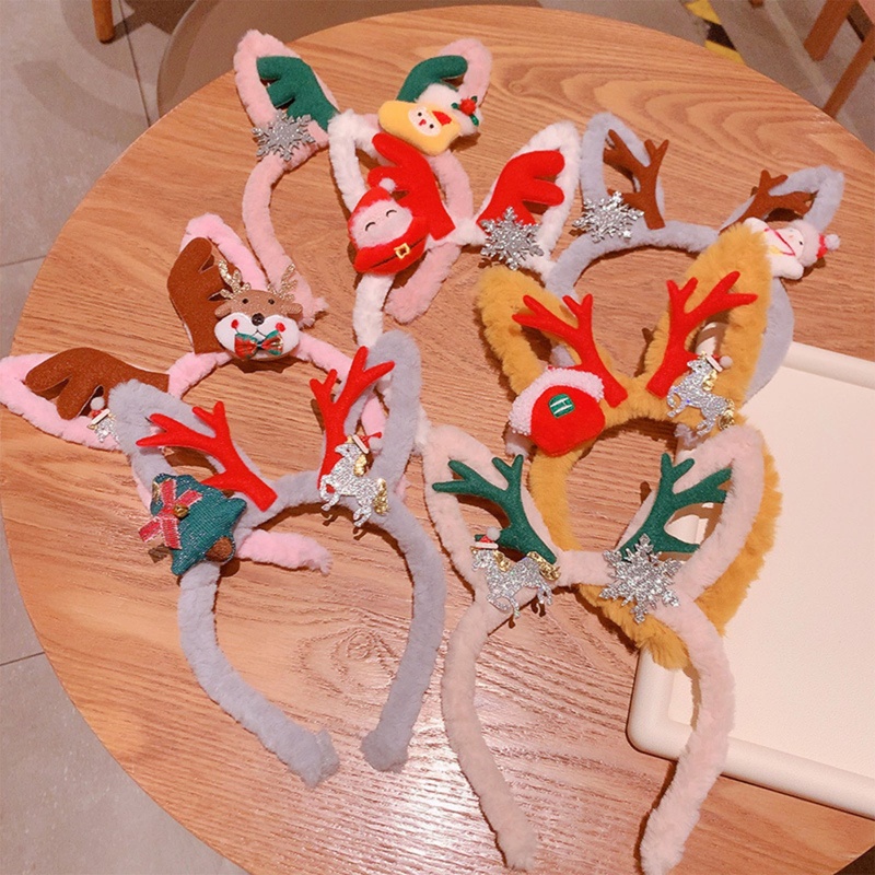 Băng Đô Cài Tóc Hình Sừng Tuần Lộc Giáng Sinh