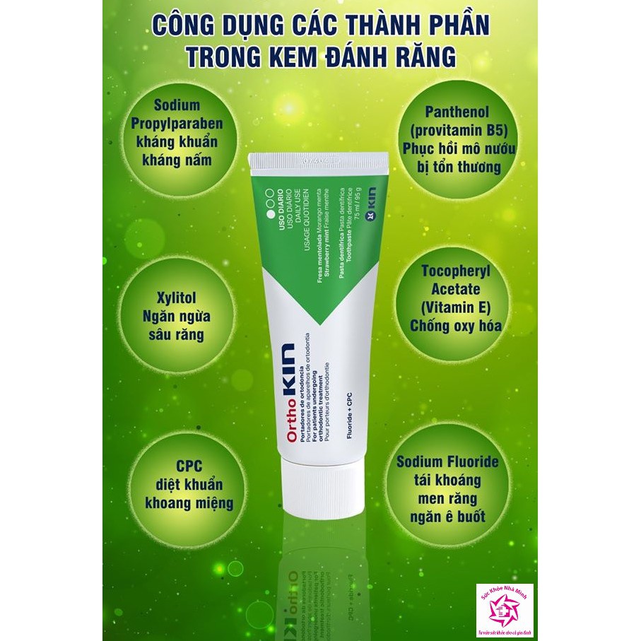 SKNM | Kem Đánh Răng Phục Hồi Men Răng Orthokin ® 95g - Hương Dâu