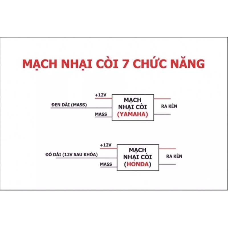 Nhại còi 7 tiếng xe máy xe điện tiếng kêu dồn dập