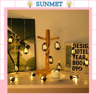 Dây đèn led trang trí hình đèn dầu 20 bóng 3m dễ thương thích hợp decor