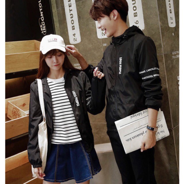 Áo khoác dù nam nữ unisex thời trang in chữ local people (màu như ảnh) | BigBuy360 - bigbuy360.vn