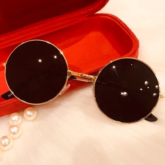 Mắt Kính Chụp Ảnh Thầy Bói Gọng Đen Vàng CỰC NGẦU MK031 - QSTORE