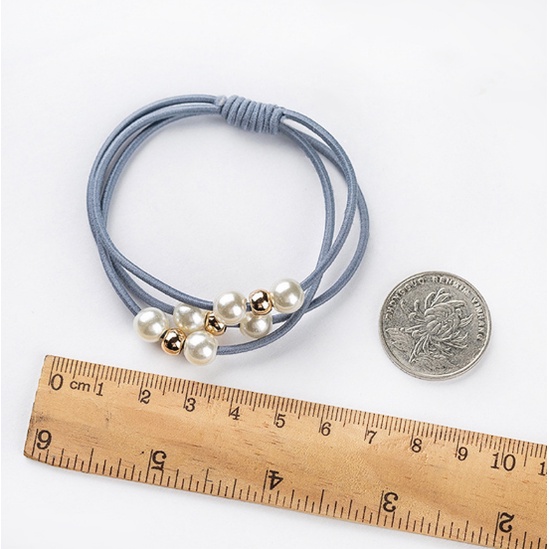 Buộc tóc đính đá nhân tạo 3 dây   Clovershop68