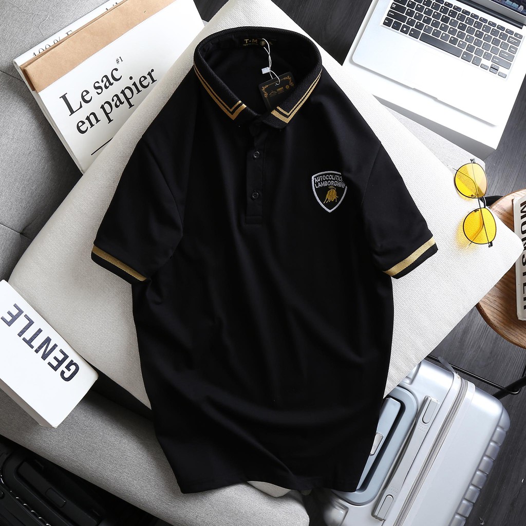 Áo thun nam có cổ polo cao cấp, vải cotton giãn 4 chiều, vải mềm, mát, MS05, áo thun cao cấp LB1990store | BigBuy360 - bigbuy360.vn