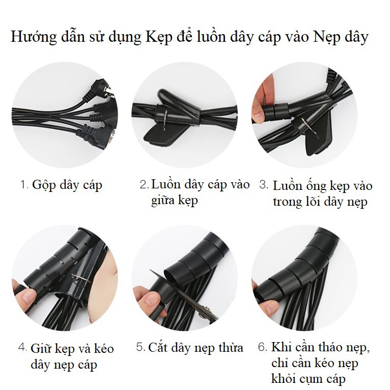 Dây nẹp đa năng cuốn thu gọn, kẹp, chống đứt gãy và bảo vệ tuyệt đối dây cáp máy tính, dây điện, dây mạng Vu Studio | WebRaoVat - webraovat.net.vn