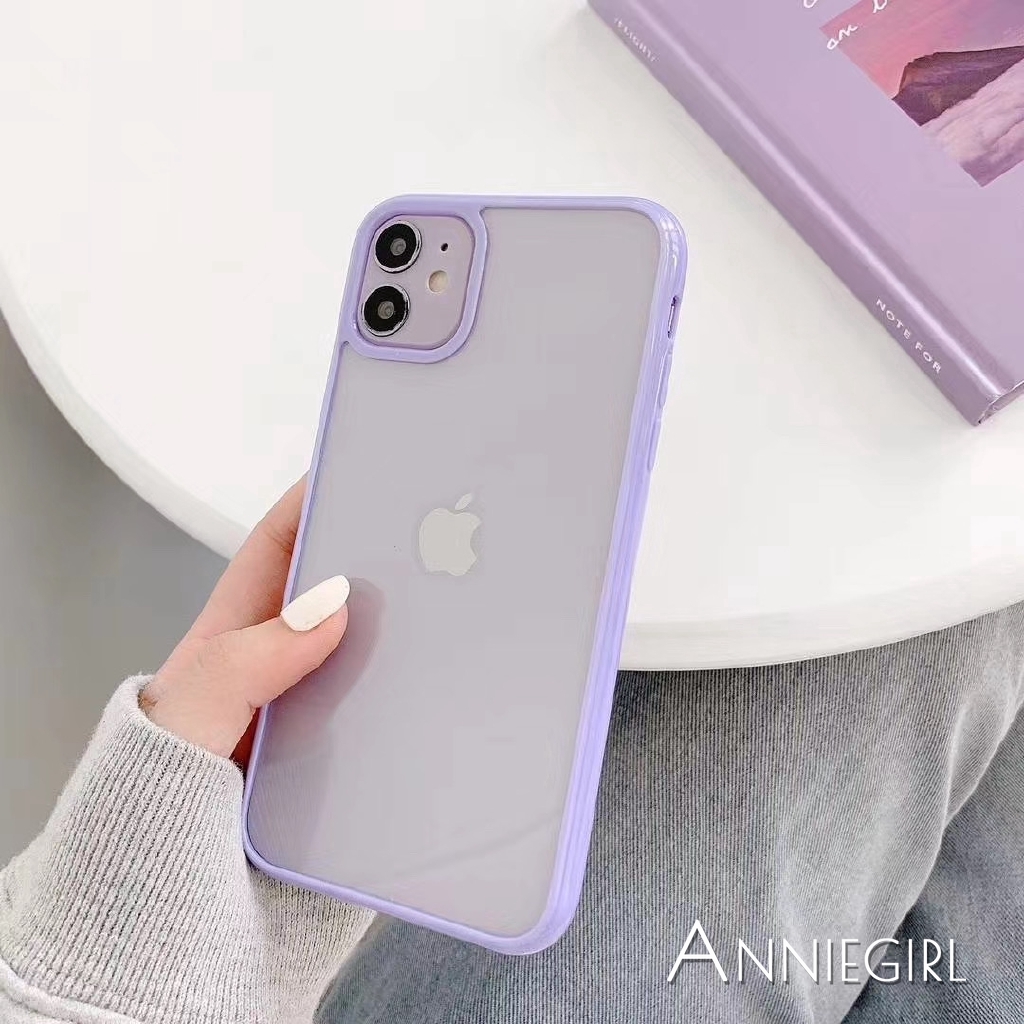 Ốp Điện Thoại Tpu Màu Kẹo Trong Suốt Dễ Thương Cho Iphone 12 11 Pro Max X Xs Max Xr 8 7 Plus Se 2020