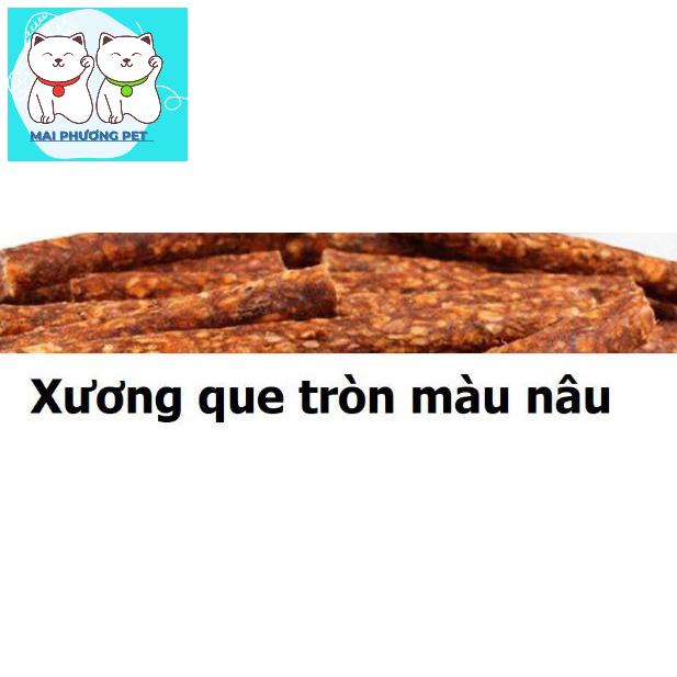 xương que tròn đồ ăn thường cho chó chắc răng thơm miệng ngừa sâu răng