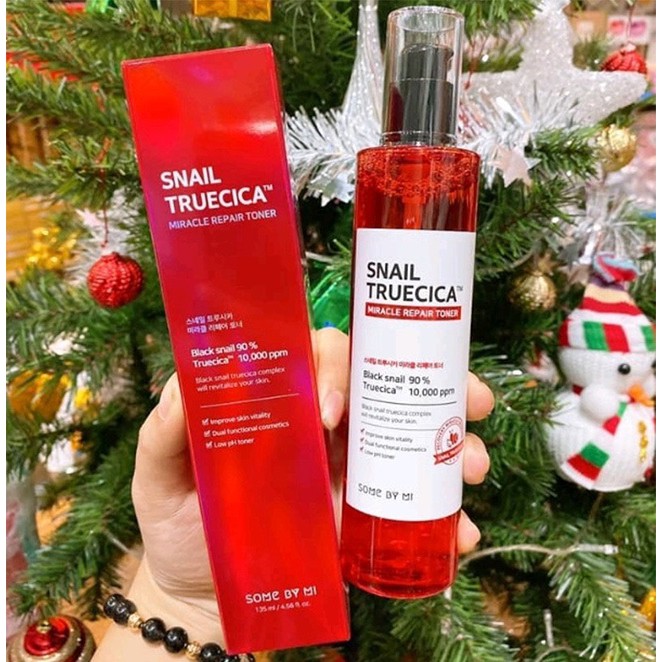 Combo 3 Sản Phẩm Dưỡng Da Giảm Sẹo Lõm Some By Mi Snail Truecica Miracle Repair (Toner + Serum + Srm)