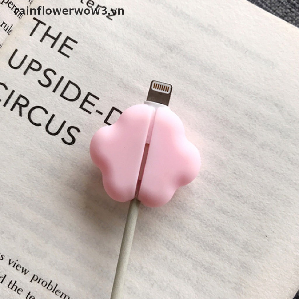 Phụ Kiện Bảo Vệ Dây Cáp Sạc Usb Bằng Silicon Dễ Thương Tiện Dụng