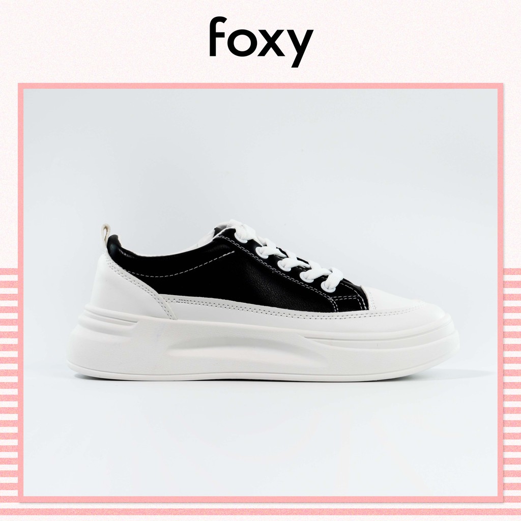 Giày Thể Thao Sneaker Nữ FOXY Tăng Chiều Cao 4cm Dáng Basic Chất Liệu Da Mềm - FOX005
