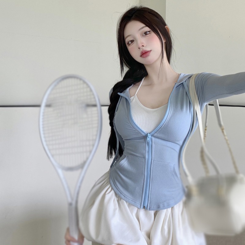 Áo Khoác Chống Nắng Mỏng Nhẹ Màu Sắc Đơn Giản Phong Cách Hàn Quốc Thời Trang Cho Nữ