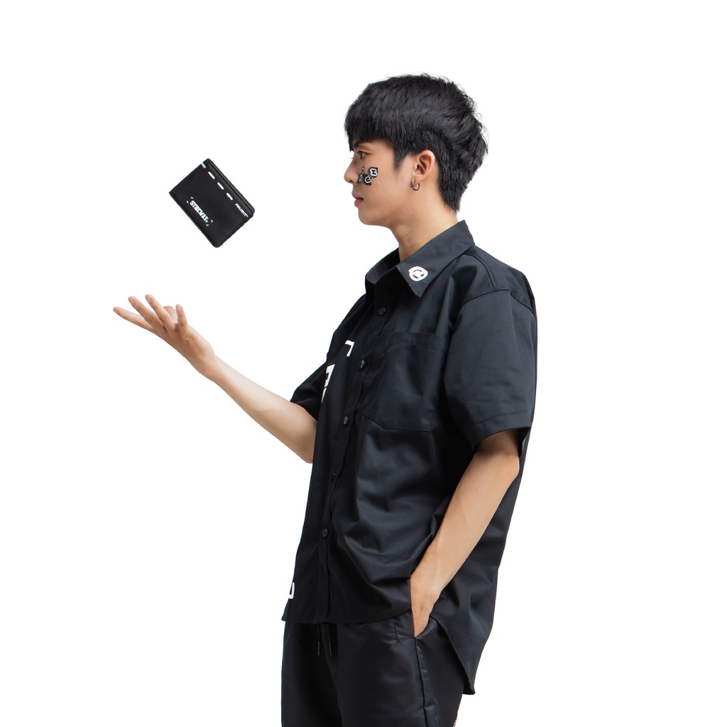 Ví Gập Đôi 5THEWAY® /street-voca/ BI-FOLD WALLET™ in BLACK