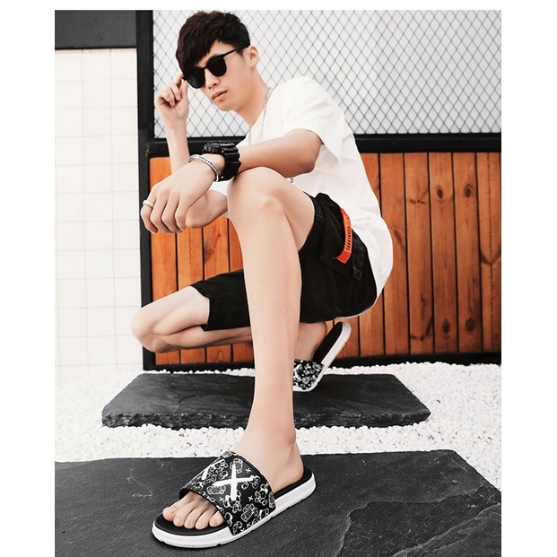 Dép lê đôi nam nữ quai ngang thời trang Kaw XX phong cách ulzzang Hàn Quốc siêu Hot TH-50