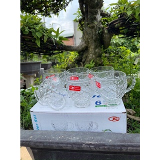Bộ ly thuỷ tinh 6 ly siêu đẹp