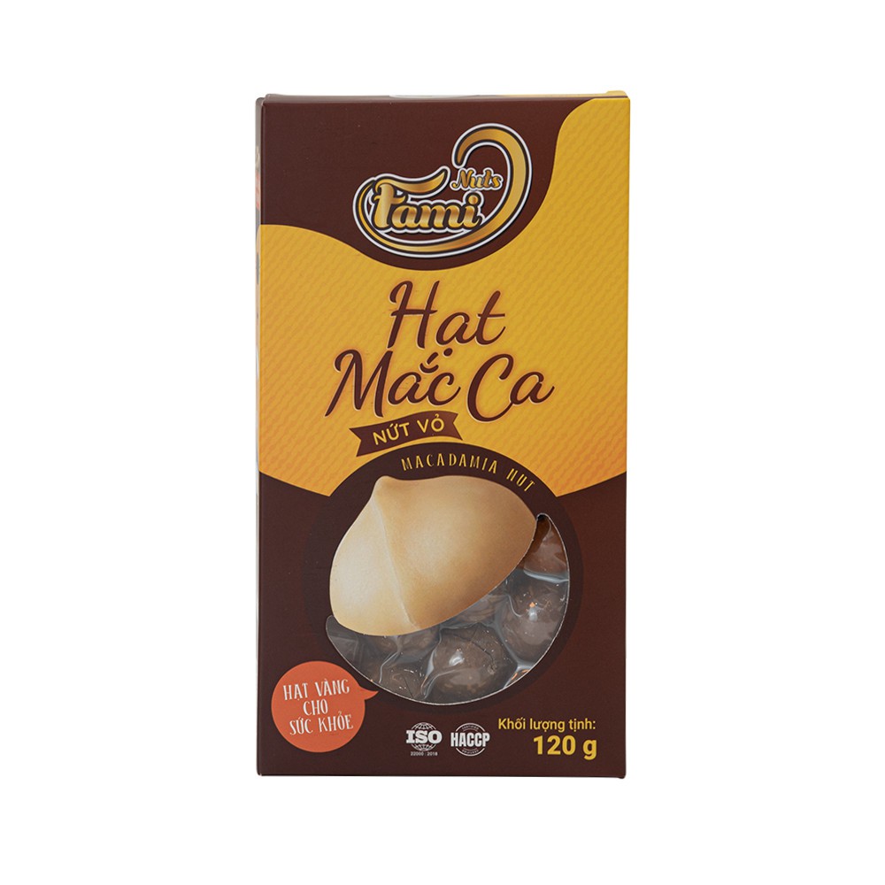 Hạt Macca Nứt Vỏ  Hộp Giấy 120g - FAMINUTS