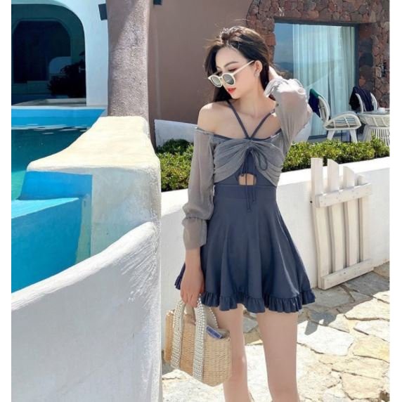 Bộ Đồ Bơi Nữ Kín Đáo Liền Thân - Bikini Nữ Dạng Váy Đi Biển Đẹp 2021 | BigBuy360 - bigbuy360.vn