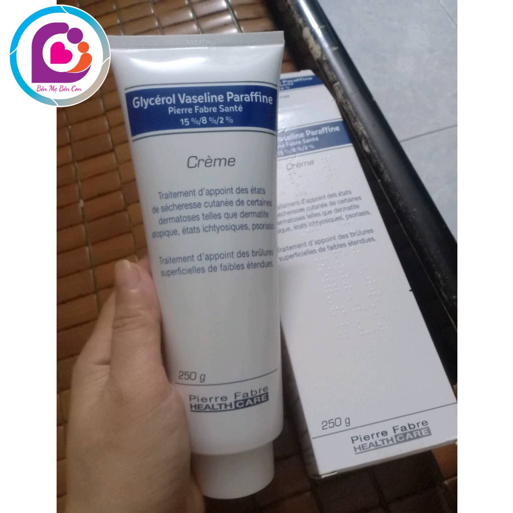 Kem nẻ cho bé, kem dưỡng da Glycerol Vaseline Paraffine của Pháp