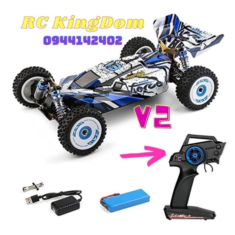 124017 Xe Đua Địa Hình Điều Khiển Từ Xa Tốc Độ Cao 75km/h Wltoys