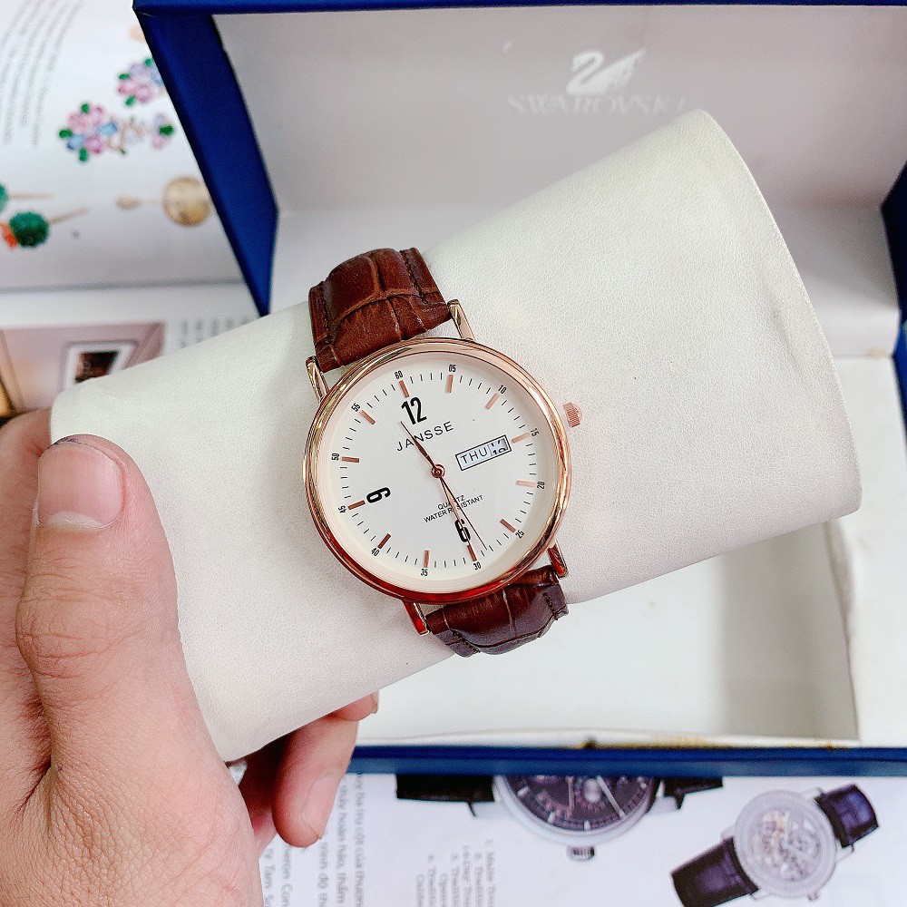 Đồng hồ nam JANSSE chất da xịn mềm mại, phong cách cổ điển và thanh lịch dễ dàng phối đồ, đi chơi. Mã MY03