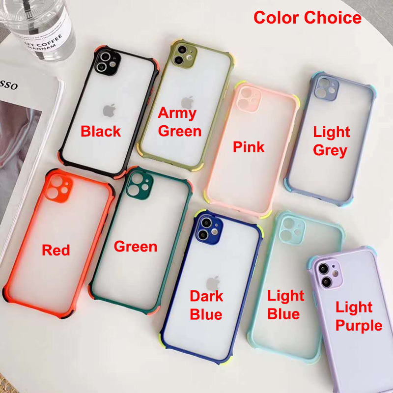 Ốp lưng cứng nhám chống sốc bảo vệ camera cho iPhone SE 2020 / 6 / 6 Plus / 7 / 7 Plus / 8 / 8 Plus / XR