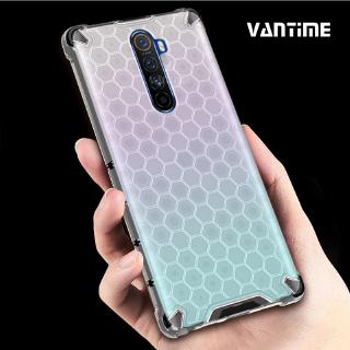 Ốp điện thoại cứng chống sốc họa tiết tổ ong cho Realme X2 Pro