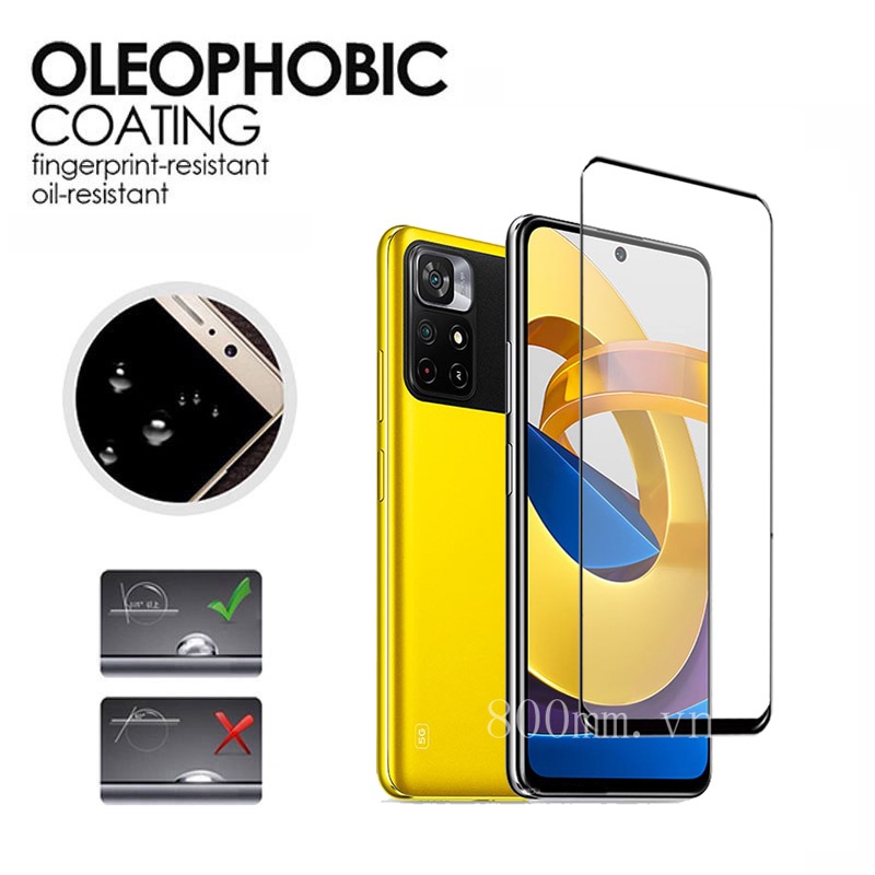 Kính cường lực cho Xiaomi POCO M4 Pro 5G POCO M3 F3 X3 NFC GT BlackShark 4S 4 3 2 Pro Redmi Note 10 Pro Max