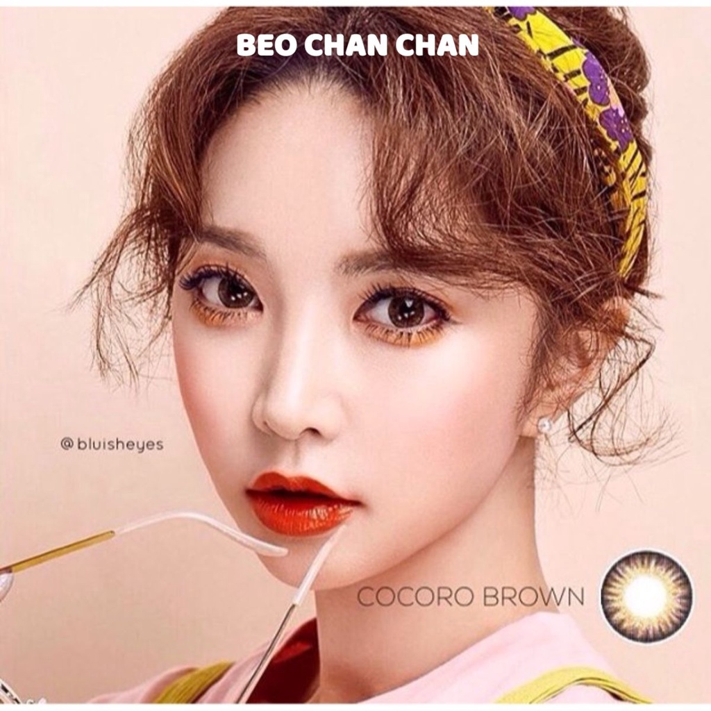 Lens vassen Hàn Quốc KÍNH ÁP TRÒNG CHÍNH HÃNG HÀN QUÔC_Cocoro brown
