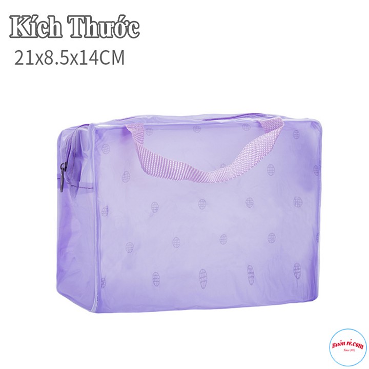 Túi Đựng Mỹ Phẩm Du Lịch Họa Tiết Trong Suốt Chống Thấm Nước - br00646