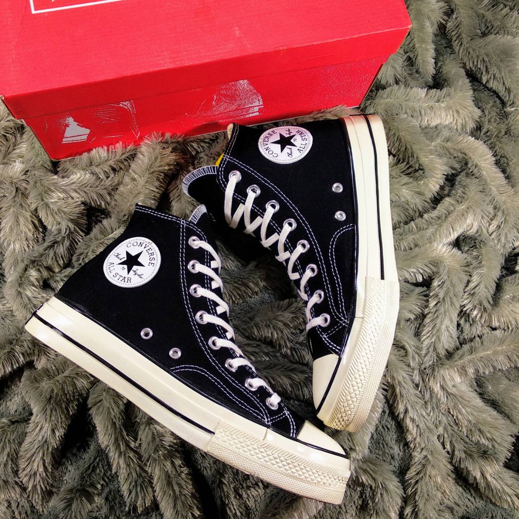 Giày Thể Thao Converse 70s Cổ Cao Phối Màu Trắng Đen Phong Cách Việt Nam