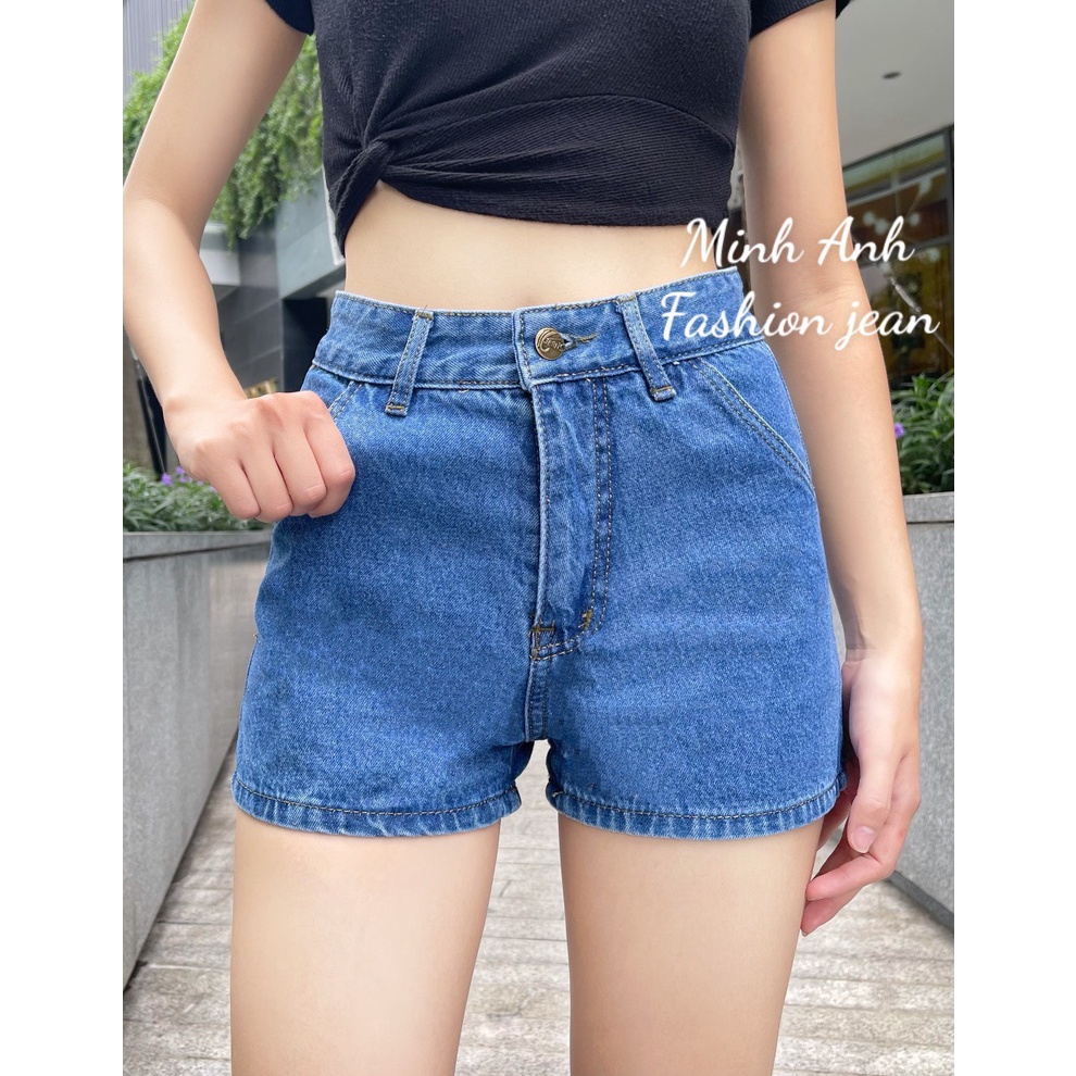Quần short jean nữ chất vải dày thiết kế cá tính