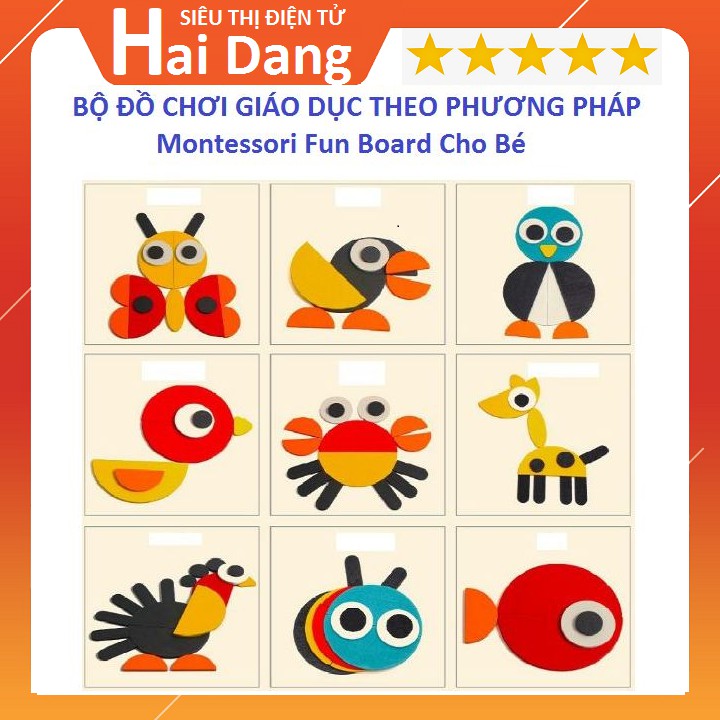 Bộ Đồ Chơi Giáo Dục Theo Phương Pháp Montessori Fun Board Cho Bé