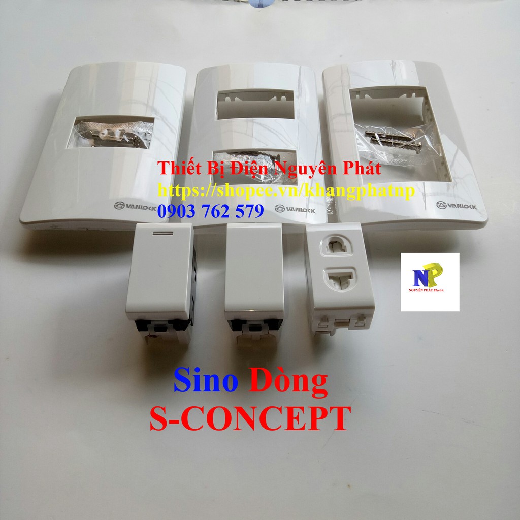 [SINO] Thiết Bị Mặt Công Tắc Ổ Cắm Dòng S-CONCEPT