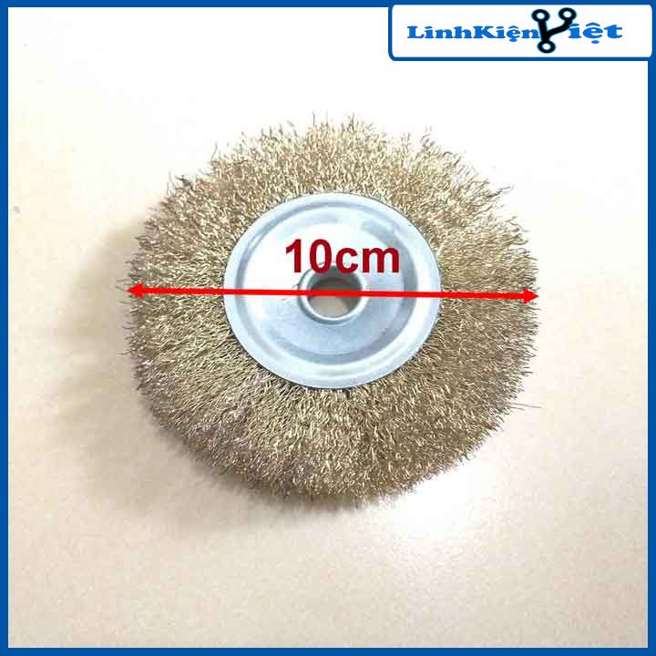 Chổi đánh gỉ đĩa sắt đường kính 100mm-120mm-150mm-200mm dùng cho máy mài, cắt cầm tay