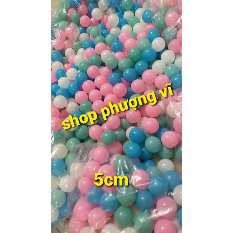 Sale sốc 100 quả bóng nhựa hola 7 màu size 5cm xinh xắn.