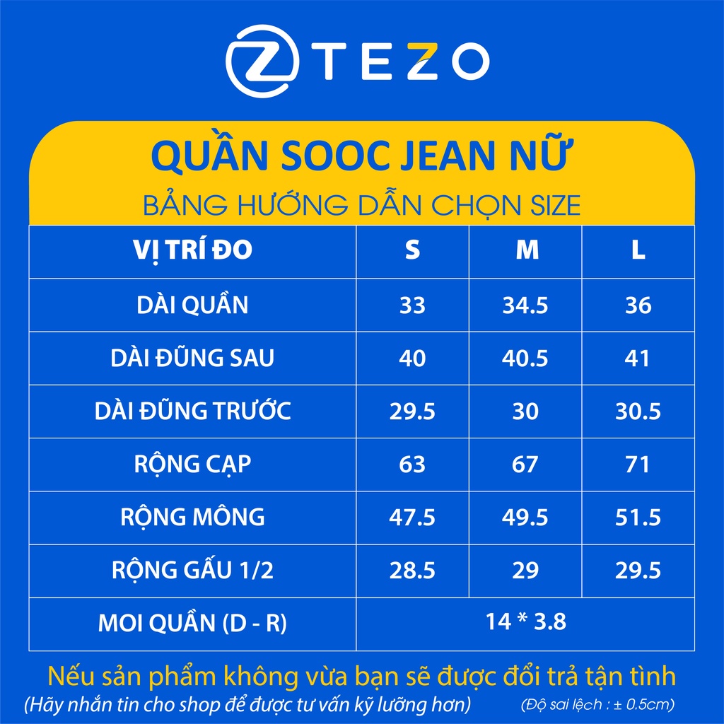 Quần sooc bò xước nữ Tezo cạp cao túi vuông phong cách trẻ trung năng động 2203QSBT03