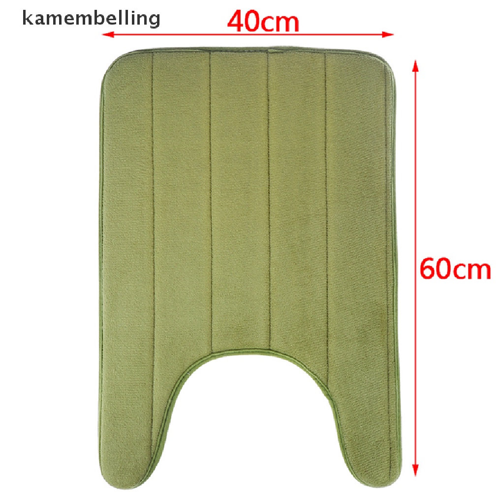 [kam] Thảm Cao Su Non Hình Chữ U Lót Sàn Nhà Tắm / Nhà Vệ Sinh Trang Trí Nội Thất