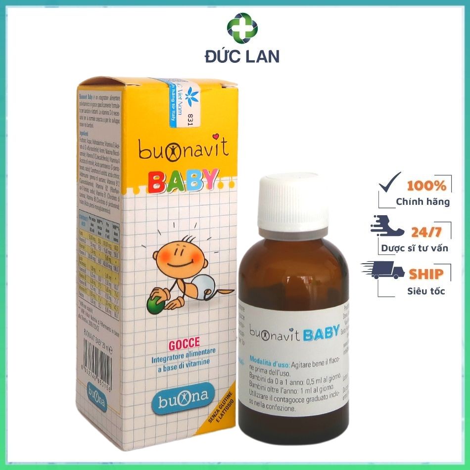 SIRO BUONAVIT BABY 20ML HỖ TRỢ TĂNG CƯỜNG HẤP THU, GIÚP TRẺ ĂN NGON MIỆNG, TĂNG ĐỀ KHÁNG