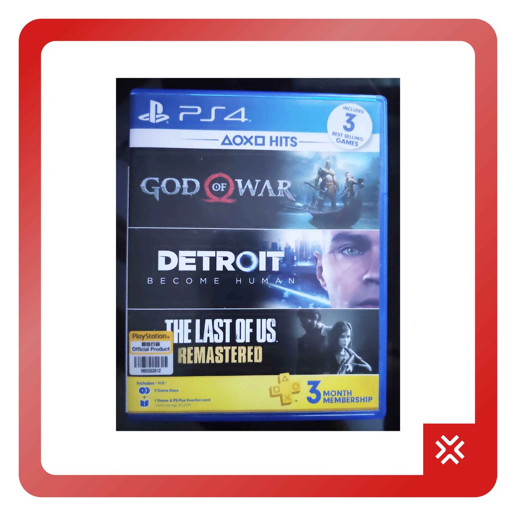 Máy Chơi Game Ps4 Bd - God Of War + Detroit Become