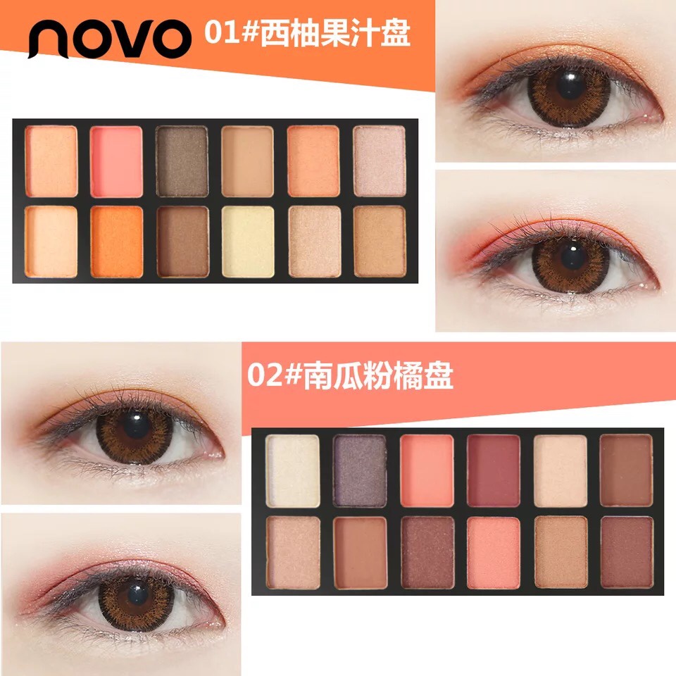 Phấn mắt 12 màu Novo Fashion eye shadow