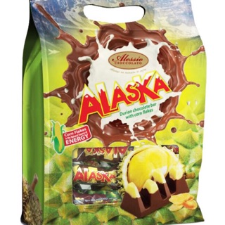 Socola Alaska sầu riêng với bột ngô 300g nhập khẩu Malaysia