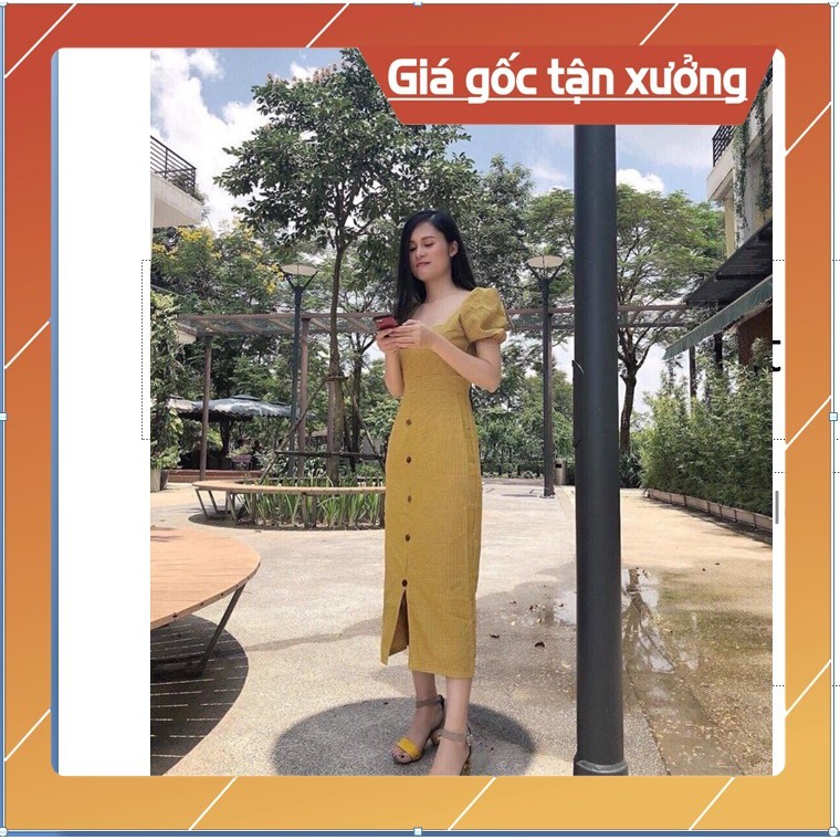 HOT....VÁY KẺ CARO CỔ U HÀNG CỰC ĐẸP- RẺ