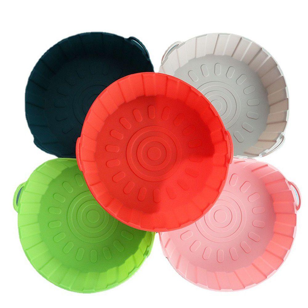 Khay Nướng Bánh Hình Tròn 24 Ngăn Bằng Silicone Tái Sử Dụng Tiện Lợi