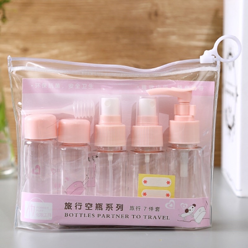 Sét 5 chi tiết triết mỹ phẩm đi du lịch tiện lợi