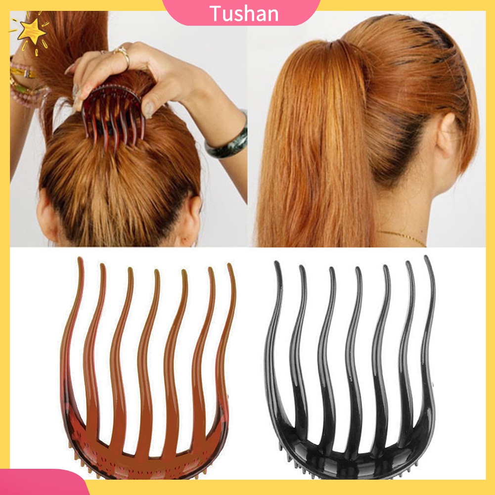 Kẹp tóc tạo kiểu đuôi ngựa phồng dày tiện dụng cho nữ