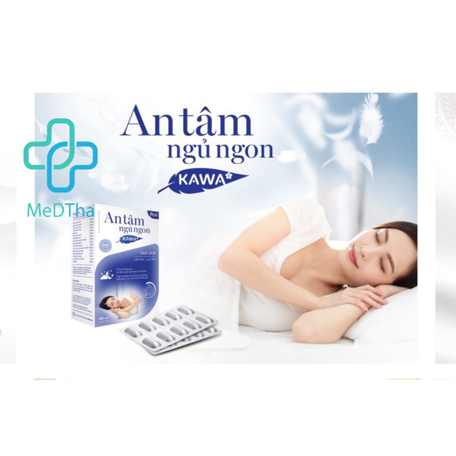 An tâm ngủ ngon KAWA - Hỗ trợ dưỡng tâm, ngủ ngon và sâu giấc từ Thảo Dược (30 viên)