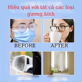 Sỉ 22k- Khăn lau kính Nano hộp 100 miếng khăn giấy chống bám hơi nước, giấy lau kính chống mờ sương, mồ hôi, chống nhờn